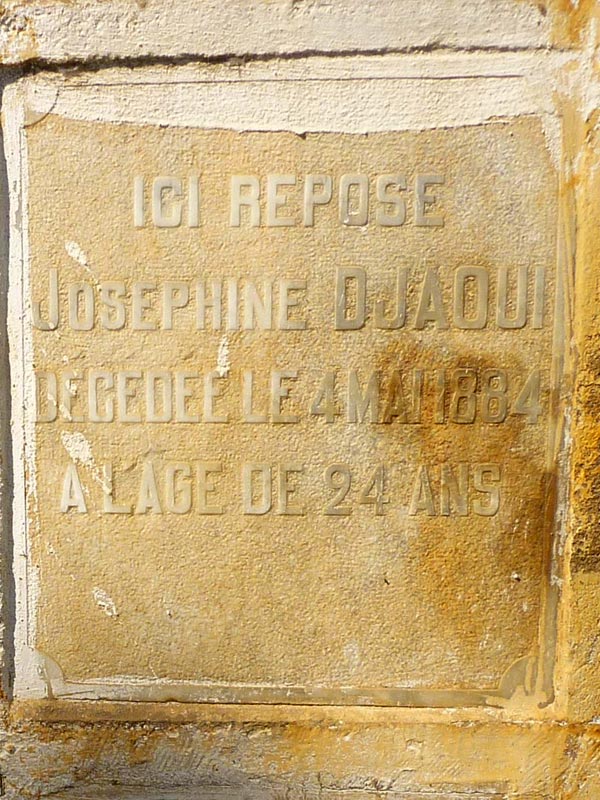 Grafsteen van DJAOUI Josephine